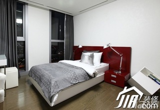 简约风格公寓富裕型100平米卧室窗帘效果图