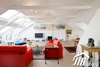 混搭风格公寓简洁富裕型100平米客厅沙发图片