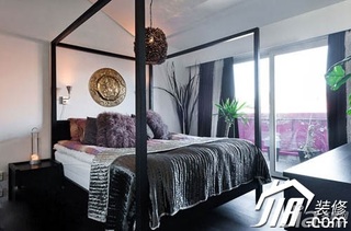 简约风格别墅豪华型卧室床图片