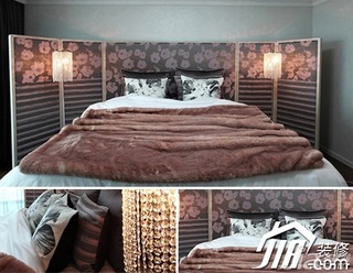 简约风格公寓富裕型120平米卧室床图片