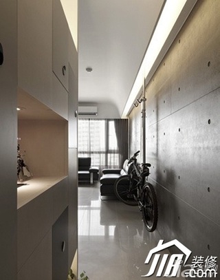 简约风格二居室简洁3万-5万90平米过道设计图纸