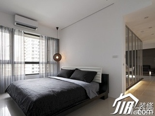 简约风格二居室大气3万-5万90平米卧室床图片