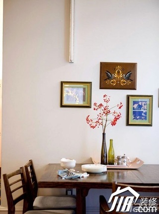 简约风格小户型3万-5万40平米餐厅照片墙餐桌图片