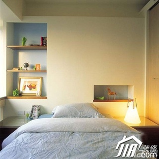 简约风格三居室简洁5-10万卧室卧室背景墙床图片