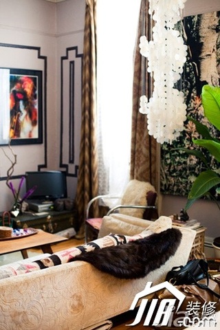 欧式风格公寓富裕型100平米客厅沙发效果图