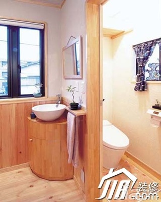 日式风格别墅豪华型洗手台效果图