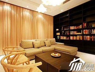 欧式风格复式富裕型130平米客厅沙发效果图