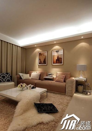 简约风格公寓舒适经济型90平米客厅沙发效果图