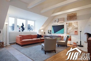 北欧风格小户型富裕型客厅沙发效果图