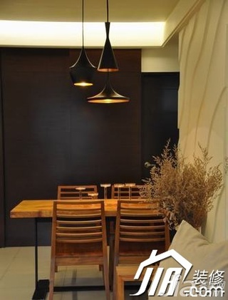 简约风格公寓简洁经济型100平米餐厅餐桌图片