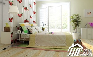 混搭风格公寓舒适经济型90平米卧室卧室背景墙床效果图
