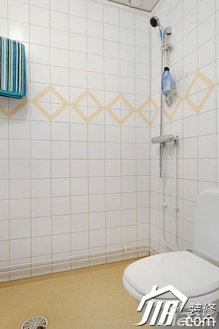 简约风格复式富裕型淋浴房安装图
