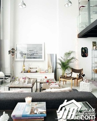 混搭风格公寓舒适富裕型100平米客厅茶几图片