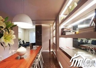简约风格二居室舒适经济型70平米餐厅餐桌图片