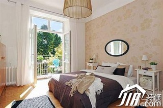 简约风格二居室舒适经济型80平米卧室床图片