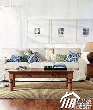 欧式风格温馨富裕型客厅沙发效果图