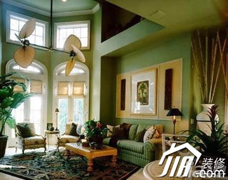 欧式风格温馨富裕型客厅沙发图片