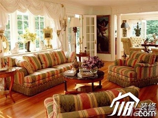 欧式风格舒适富裕型客厅沙发图片