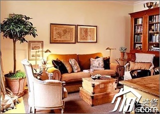 欧式风格舒适富裕型客厅沙发效果图