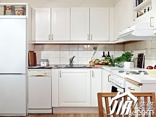 宜家风格复式白色60平米厨房橱柜设计图