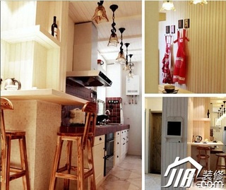 中式风格3万-5万60平米厨房吧台椅图片
