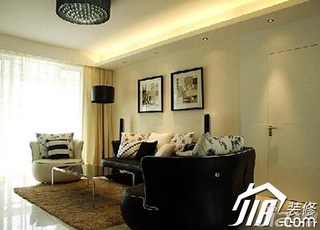 简约风格公寓简洁富裕型90平米客厅沙发效果图