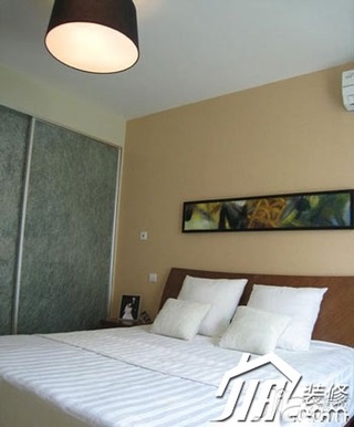 简约风格公寓经济型90平米卧室床效果图