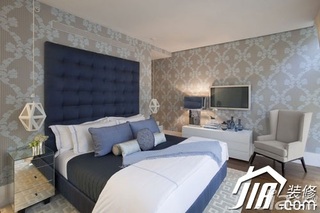 简约风格小户型简洁富裕型卧室卧室背景墙床效果图