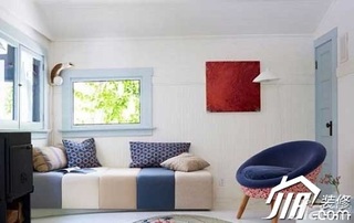 田园风格复式乐活富裕型客厅沙发背景墙沙发图片