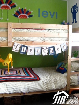 混搭风格可爱富裕型儿童房儿童床图片