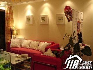 宜家风格公寓温馨经济型100平米客厅沙发背景墙沙发效果图