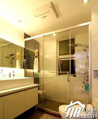 混搭风格复式经济型100平米卫生间浴室柜图片