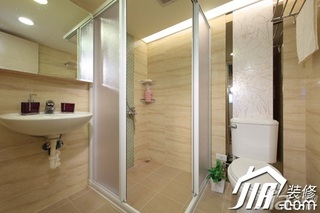 混搭风格公寓富裕型100平米卫生间洗手台效果图