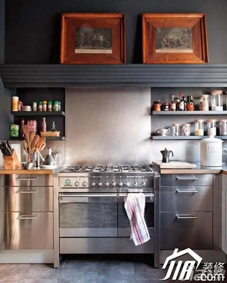 欧式风格公寓经济型110平米厨房橱柜定做