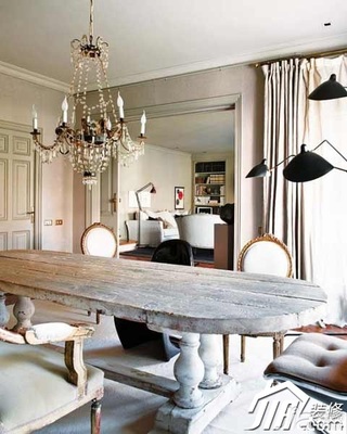 欧式风格公寓实用经济型110平米餐桌图片