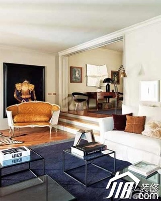 欧式风格公寓简洁经济型110平米客厅沙发图片