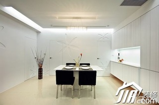 简约风格公寓富裕型130平米餐厅餐厅背景墙餐桌图片