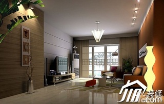 简约风格公寓简洁富裕型100平米客厅沙发图片