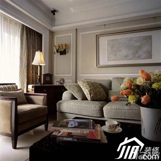 欧式风格公寓经济型110平米客厅沙发图片