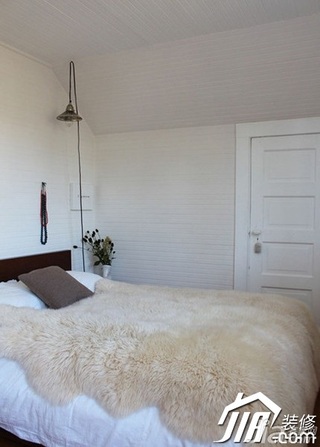 田园风格二居室5-10万100平米卧室床图片