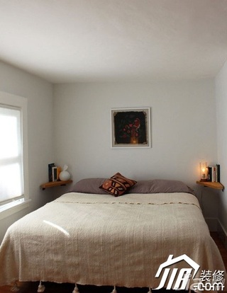 田园风格二居室5-10万100平米卧室床图片