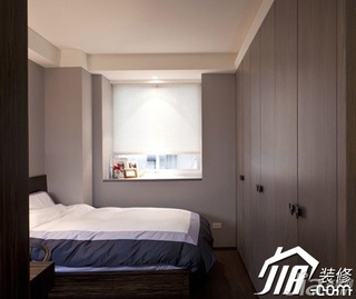 中式风格小户型稳重经济型70平米卧室床图片