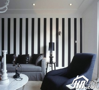 简约风格二居室简洁黑白3万-5万90平米客厅沙发图片