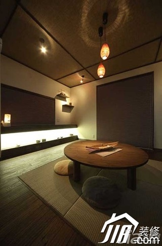 日式风格二居室60平米灯具效果图