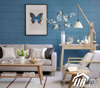 简约风格小户型小清新富裕型40平米客厅沙发图片