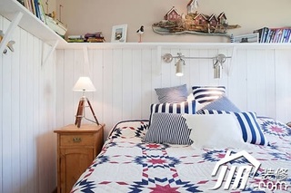 欧式风格公寓舒适富裕型卧室床效果图