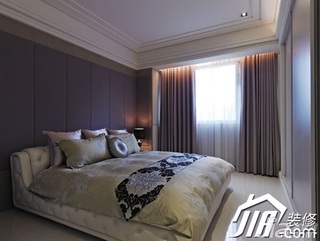新古典风格120平米卧室卧室背景墙床图片
