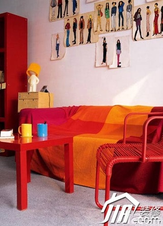简约风格公寓经济型100平米客厅沙发图片