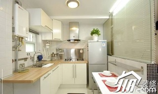 宜家风格小户型富裕型70平米厨房橱柜设计图