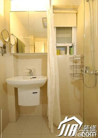 宜家风格小户型富裕型70平米卫生间洗手台图片
